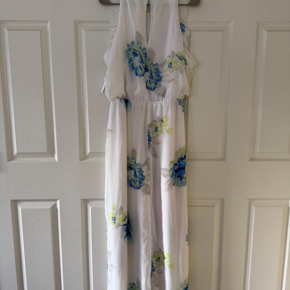 Old Navy White Floral Maxi Dress with Ruffle Sleeves. Size XL NWT - Picture 13 of 15